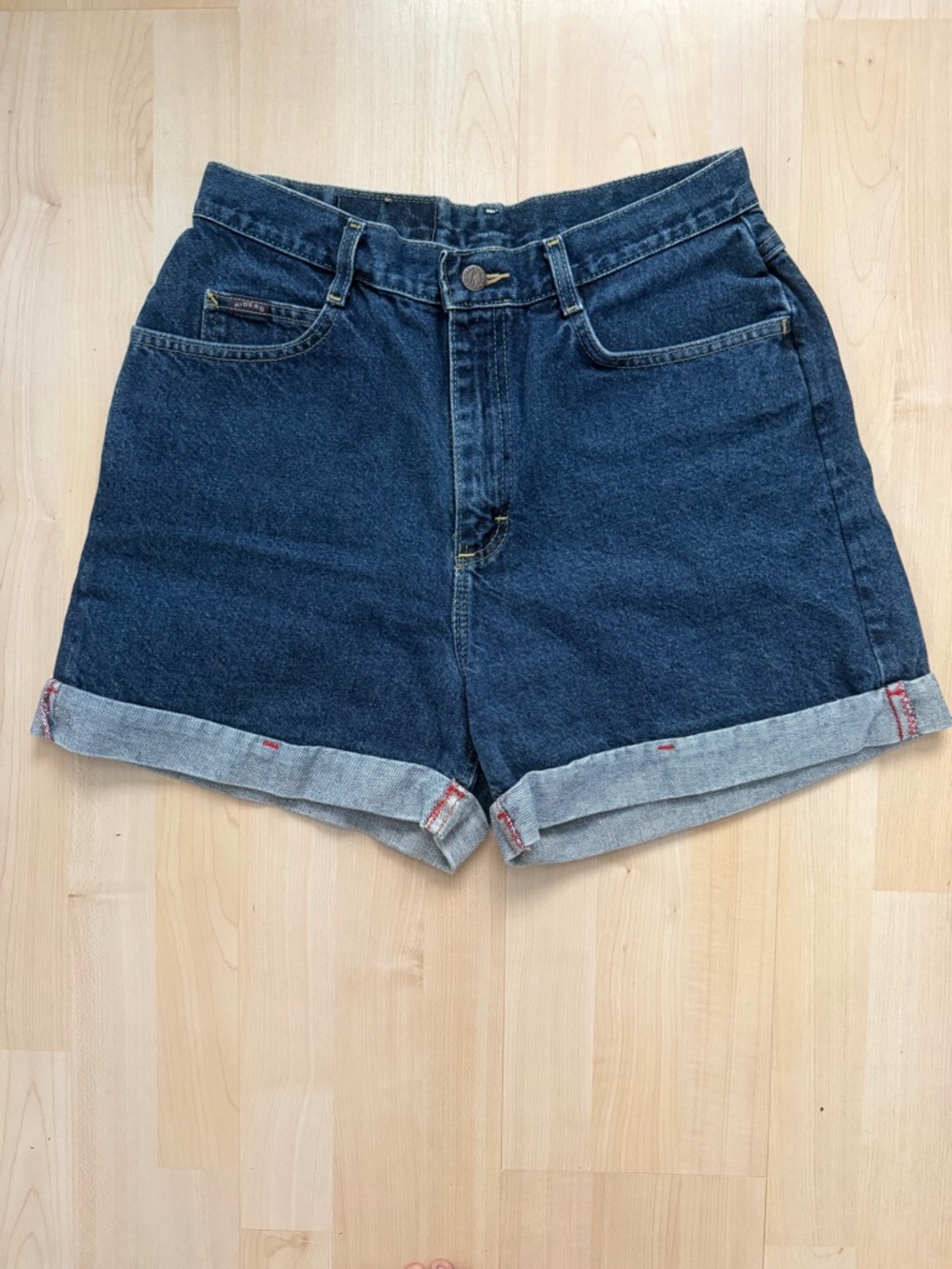 Riders by Lee Dark Blue Rolled Cuff Denim Shorts